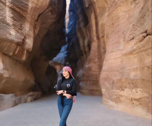 Tourist at Wadi Rum