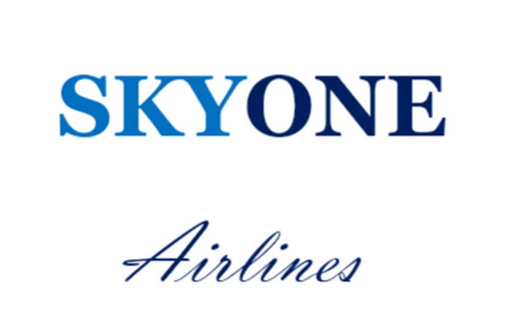Sky one airplane inside cabin 