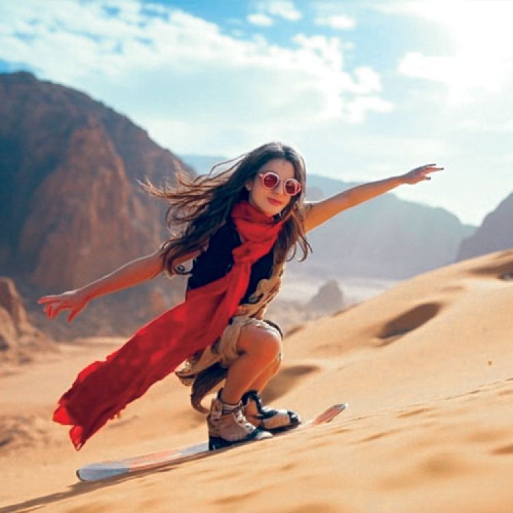 Tourist at Wadi Rum Desert