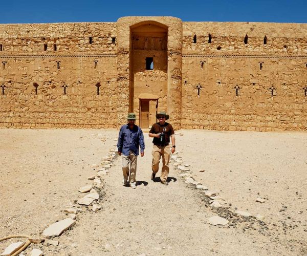 Tourists at Desert castle