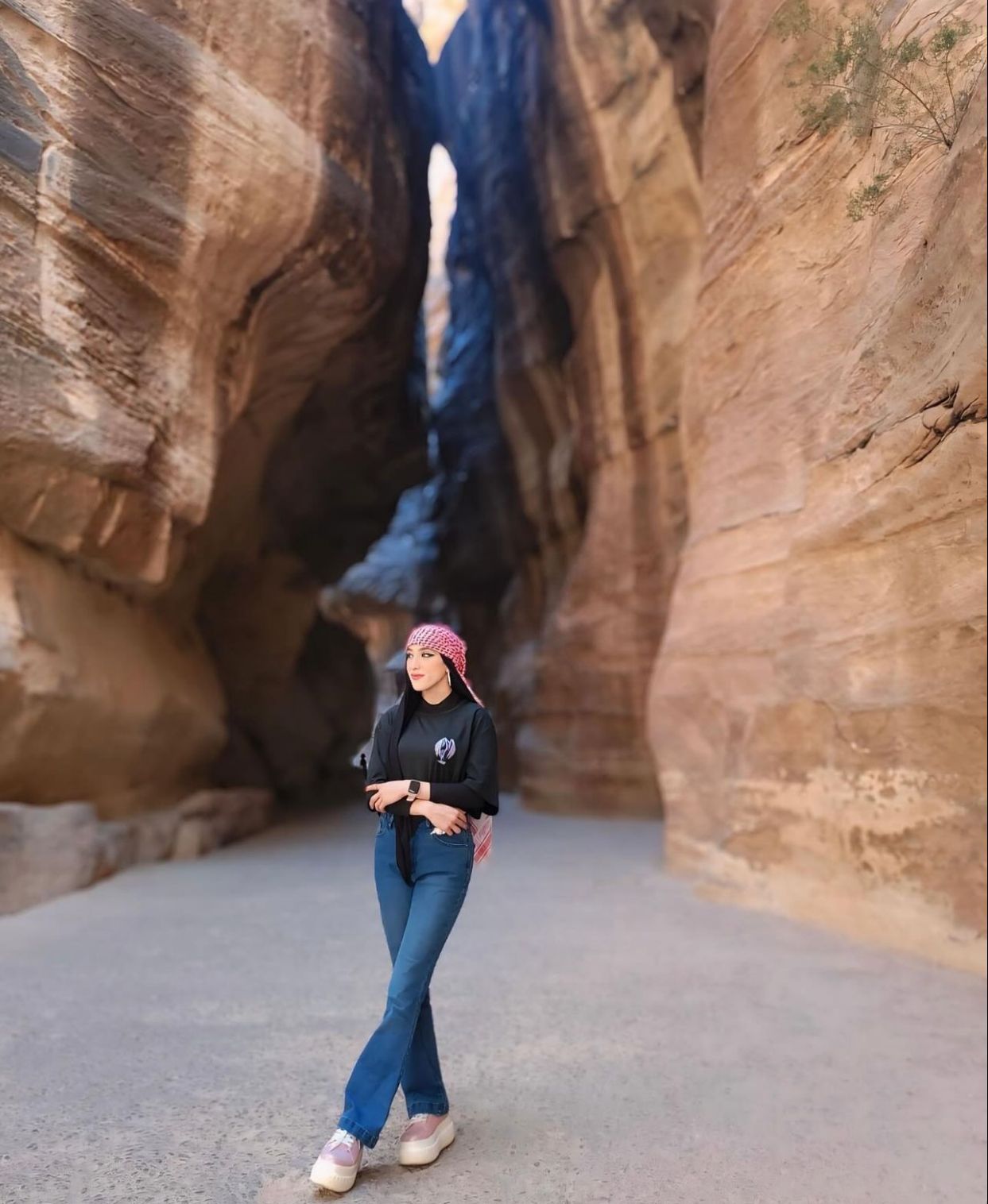 Tourist at Wadi Rum