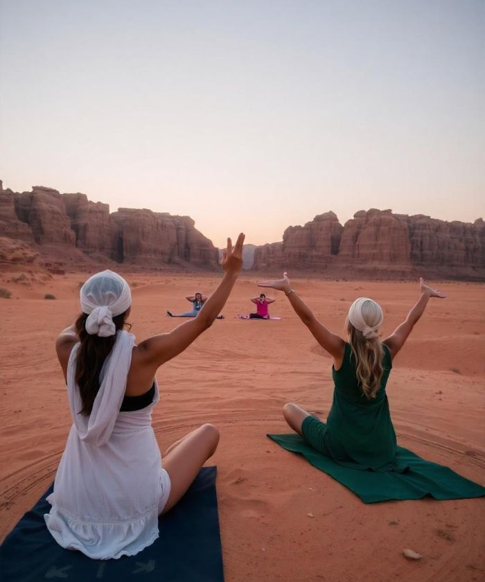 Meditation at Wadi Rum Desert