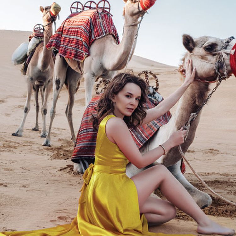 Tourist at Wadi Rum Desert