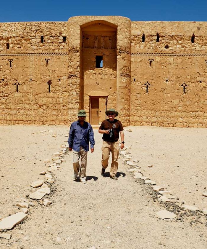  Tourists at the Desert castle