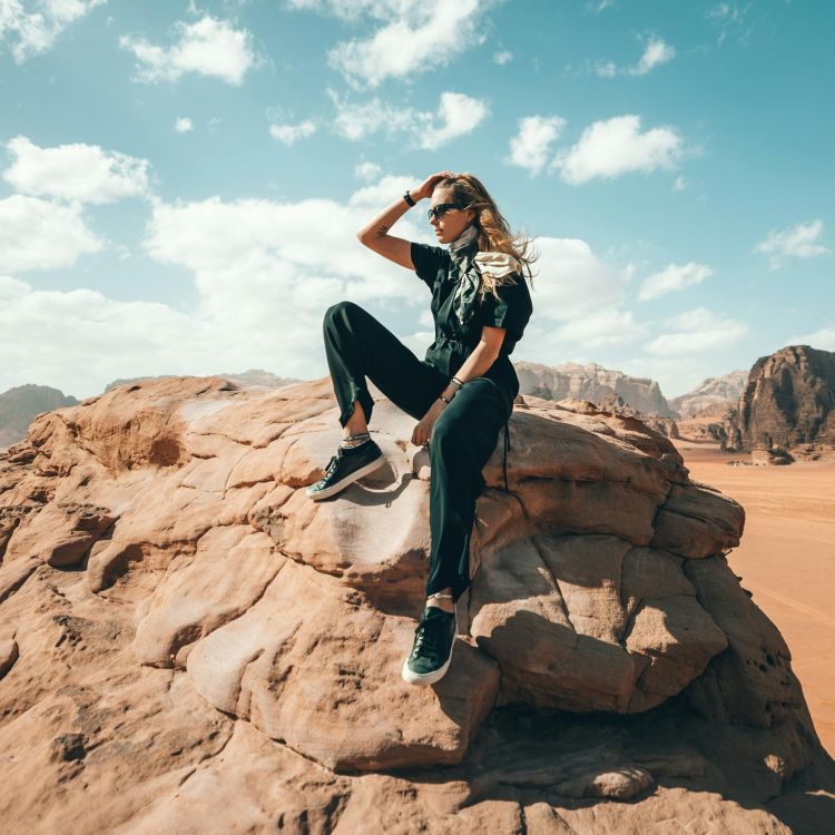 Tourist at Wadi Rum