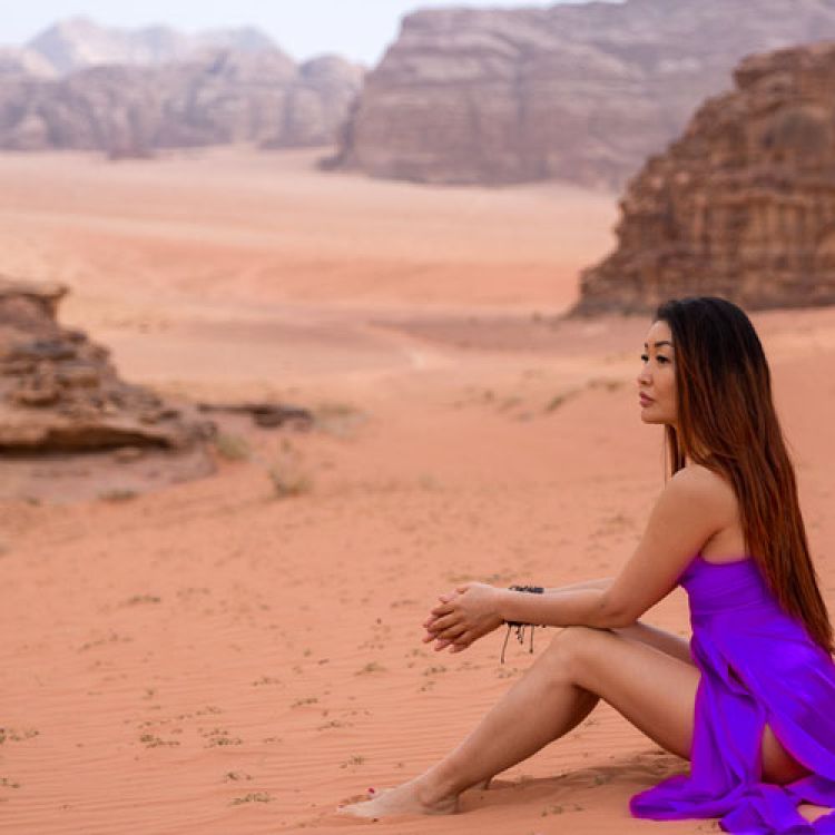 Tourist at Wadi Rum Desert