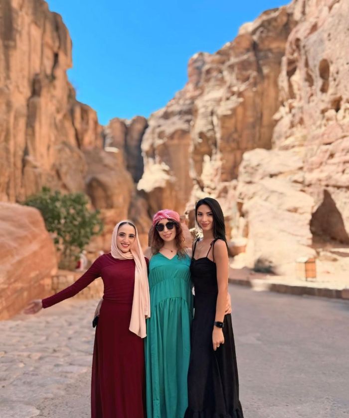 Tourists at Al-Siq